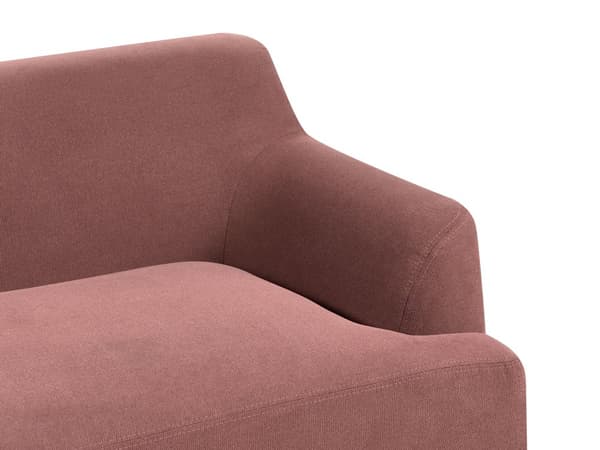 Soffa 3-sits Vinröd Polyester Tyg Träben Vardagsrum Stilfull Elegant