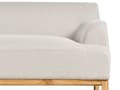 Miniatyrbild 7 av 9: Soffa Höger Ljusbeige Polyester Tyg Träben Vardagsrum Stilfull Elegant
