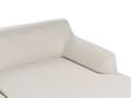 Miniatyrbild 6 av 9: Soffa Vänster Ljusbeige Polyester Tyg Träben Vardagsrum Stilfull Elegant