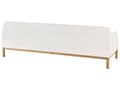 Miniatyrbild 6 av 10: Soffa 3-sits Off-White Bouclétyg Träben Vardagsrum Stilfull Elegant