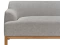 Miniatyrbild 7 av 9: Soffa Vänster Grå Polyester Tyg Träben Vardagsrum Stilfull Elegant