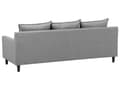 Miniatyrbillede 5 af 11: Hjørnesofa med Chaiselong Lysegrå Polyester 3 Personers Sofa L Formet Sofa Dyb Blød Stofsofa Design Højrevendt