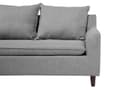Miniatyrbillede 6 af 11: Hjørnesofa med Chaiselong Lysegrå Polyester 3 Personers Sofa L Formet Sofa Dyb Blød Stofsofa Design Højrevendt