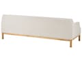 Miniatyrbillede 5 af 9: Sofa Lys Beige Polyester 3 Personers Tyk Polstret Dyb Blød Stofsofa til Stuen Moderne Inspiration Stue Møbel Klassisk