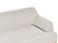 Miniatyrbillede 6 af 9: Sofa Lys Beige Polyester 3 Personers Tyk Polstret Dyb Blød Stofsofa til Stuen Moderne Inspiration Stue Møbel Klassisk