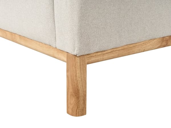 Sofa Lys Beige Polyester 3 Personers Tyk Polstret Dyb Blød Stofsofa til Stuen Moderne Inspiration Stue Møbel Klassisk