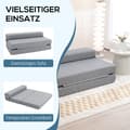 Miniatyrbild 4 av 10: Rootz Golvsoffa - Cabriolet futon - Platssparande bäddsoffa - 2-sits bäddsoffa - Gästsäng - Tjock stoppning - Lätt att rengöra - Kompakt - 138 cm x 80