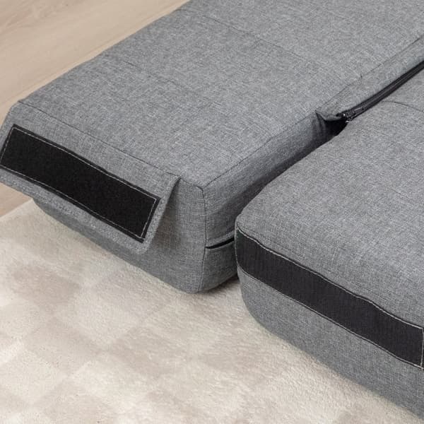 Rootz Golvsoffa - Cabriolet futon - Platssparande bäddsoffa - 2-sits bäddsoffa - Gästsäng - Tjock stoppning - Lätt att rengöra - Kompakt - 138 cm x 80