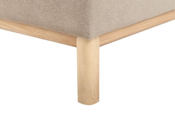 Sofa Beige Polyesterstoff 3-seter Ben i tre Vannavvisende stoff Moderne og tradisjonell stil Stue