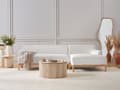 Miniatyrbilde 2 av 10: Hjørnesofa Off-white Bouclé 3-seter Venstrevendt Ben i tre Moderne og tradisjonell stil Stue