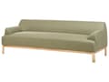 Miniatyrbilde 4 av 9: Sofa Grønn Polyesterstoff 3-seter Ben i tre Vannavvisende stoff Moderne og tradisjonell stil Stue