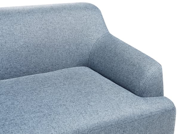 Sofa Blå Polyesterstoff 3-seter Ben i tre Vannavvisende stoff Moderne og tradisjonell stil Stue
