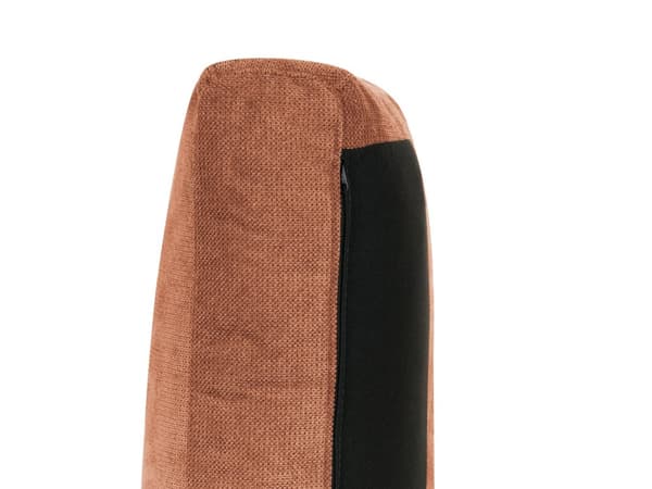 Høyrevendt 3-seters Hjørnesofa Rød Stoffpolstring Skinnarmlener Ekstra Puter Minimalistisk Moderne Stil