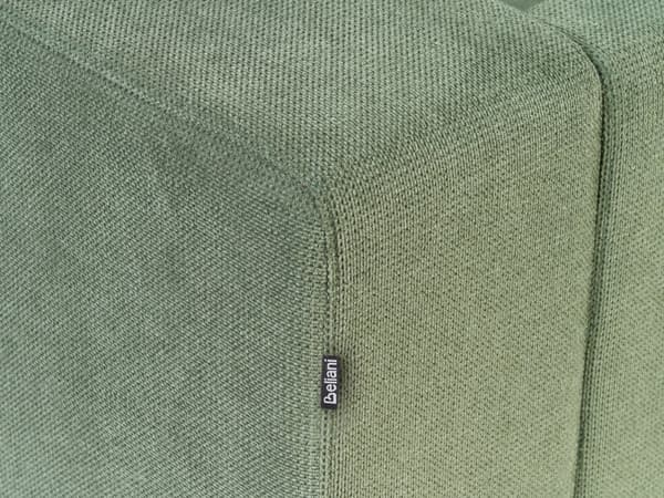 Hörnsoffa Höger 3-sits Grön Tyg Stoppad Armstöd Extra Kuddar Minimalistisk Modern Stil