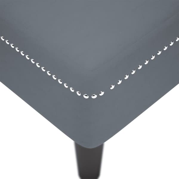 Chaise Longue tyynyllä, tummanharmaa sametti