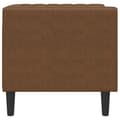 Miniatyrbillede 5 af 9: Chesterfield-sofastol imiteret ruskind brun