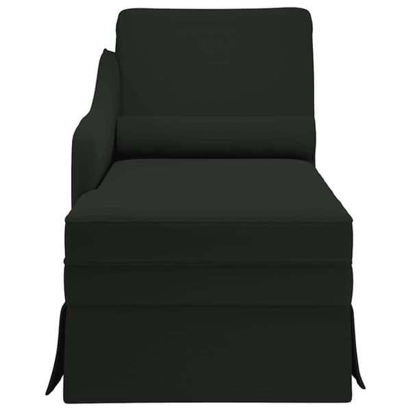 Chaise Longue tyynyllä, musta, sametti