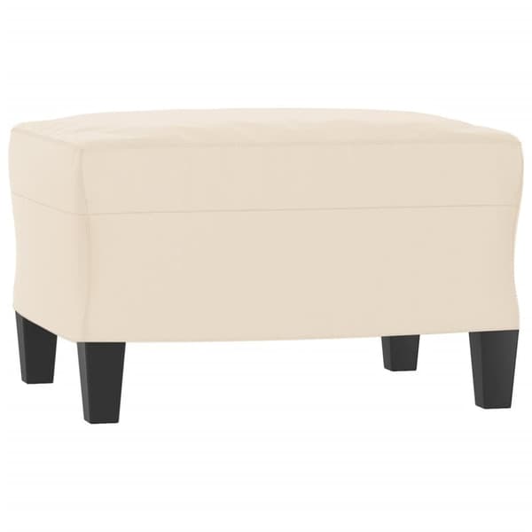 Soffgrupp med kuddar 3 delar beige mikrofibertyg