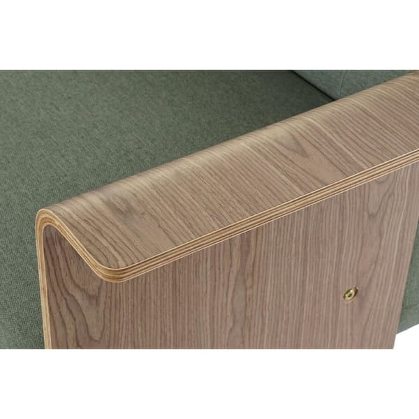 Bäddsoffa DKD Home Decor 203 x 87 x 81 cm Svart Metall Brun Grön
