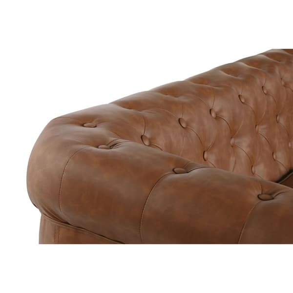 3-mans soffa Home ESPRIT Brun Naturell Vintage 218 X 78 X 70 cm
