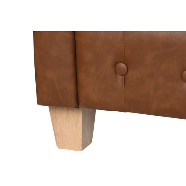 3-mans soffa Home ESPRIT Brun Naturell Vintage 218 X 78 X 70 cm
