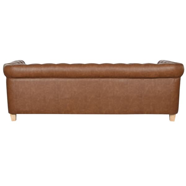 3-mans soffa Home ESPRIT Brun Naturell Vintage 218 X 78 X 70 cm