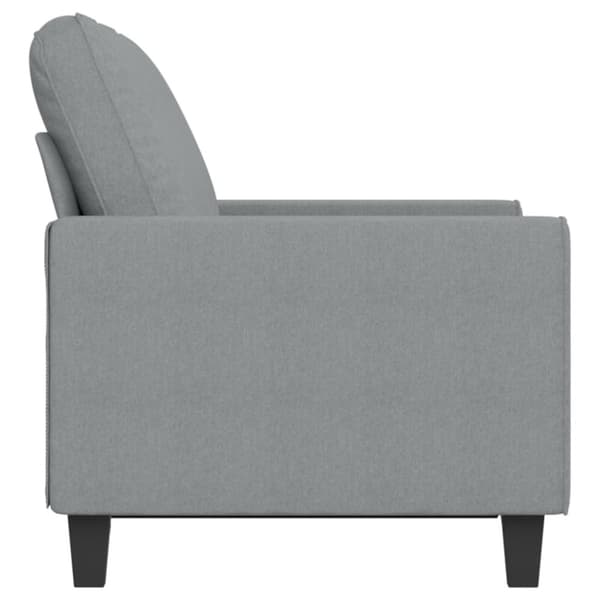 2-sitssoffa ljusgrå 120 cm tyg