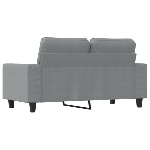 2-sitssoffa ljusgrå 120 cm tyg