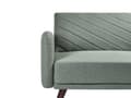 Miniatyrbilde 8 av 11: Sovesofa Lysegrønn Imitert Lin Stoff Moderne Stue 3 Seter Treben Spor Arm