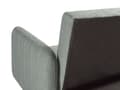 Miniatyrbilde 10 av 11: Sovesofa Lysegrønn Imitert Lin Stoff Moderne Stue 3 Seter Treben Spor Arm