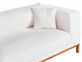 Miniatyrbilde 8 av 11: Sofa Off-White Boucle Stofftrekk Treben 4 Seter Tykt Polstret Moderne Stil Stue Møbler