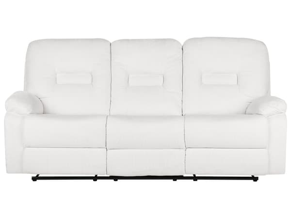 Hvilestol Sofa Hvile 3 Seter Manuelt Justerbar Rygg og Fotstøtte Stue Møbler