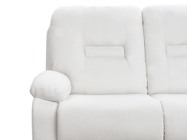 Hvilestol Sofa Hvile 3 Seter Manuelt Justerbar Rygg og Fotstøtte Stue Møbler