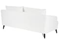 Miniatyrbilde 6 av 11: Sofa Hvit Boucle Polstring Tre Ramme Stue 3 Seter Moderne Stil Design Til Stue