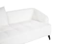 Miniatyrbilde 9 av 11: Sofa Hvit Boucle Polstring Tre Ramme Stue 3 Seter Moderne Stil Design Til Stue