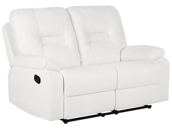 Hvilestol Sofa Hvile 2 Seter Manuelt Justerbar Rygg og Fotstøtte Stue Møbler