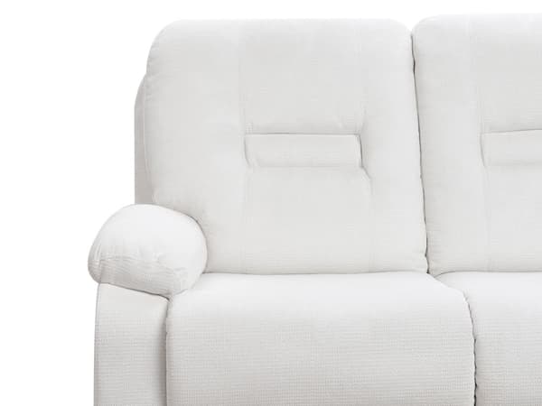Hvilestol Sofa Hvile 2 Seter Manuelt Justerbar Rygg og Fotstøtte Stue Møbler