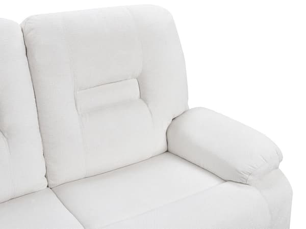 Hvilestol Sofa Hvile 2 Seter Manuelt Justerbar Rygg og Fotstøtte Stue Møbler