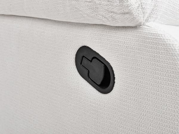 Hvilestol Sofa Hvile 2 Seter Manuelt Justerbar Rygg og Fotstøtte Stue Møbler