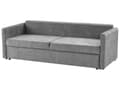 Miniatyrbilde 6 av 11: Sovesofa Lys Grå Polyester Stoff Konvertible Sovesofa med Oppbevaring Ekstra Puter Avtakbare Trekk Moderne Minimalistisk Stil