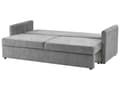 Miniatyrbilde 7 av 11: Sovesofa Lys Grå Polyester Stoff Konvertible Sovesofa med Oppbevaring Ekstra Puter Avtakbare Trekk Moderne Minimalistisk Stil