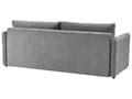Miniatyrbilde 8 av 11: Sovesofa Lys Grå Polyester Stoff Konvertible Sovesofa med Oppbevaring Ekstra Puter Avtakbare Trekk Moderne Minimalistisk Stil