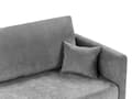 Miniatyrbilde 10 av 11: Sovesofa Lys Grå Polyester Stoff Konvertible Sovesofa med Oppbevaring Ekstra Puter Avtakbare Trekk Moderne Minimalistisk Stil