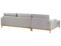 Miniatyrbilde 5 av 11: Høyre Hjørnesofa Grå Polstring av Stoffet Treben Stilig Design Moderne Stil