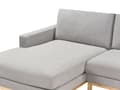 Miniatyrbilde 6 av 11: Høyre Hjørnesofa Grå Polstring av Stoffet Treben Stilig Design Moderne Stil