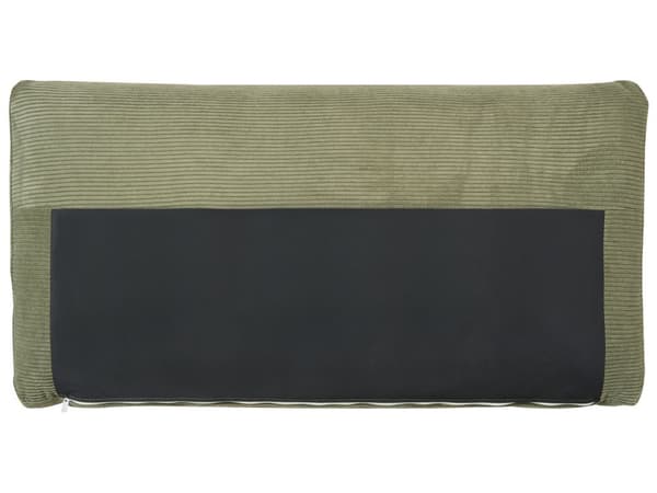 Høyre Hjørnesofa Grønn Polstring av Kordfløyel Treben Stilig Design Moderne Stil
