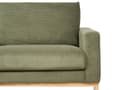 Miniatyrbilde 9 av 11: Høyre Hjørnesofa Grønn Polstring av Kordfløyel Treben Stilig Design Moderne Stil