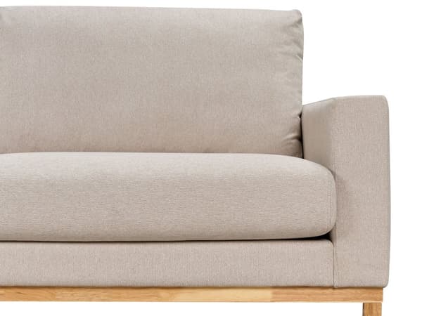 Høyre Hjørnesofa Beige Polstring av Stoff Treben Stilig Design Moderne Stil