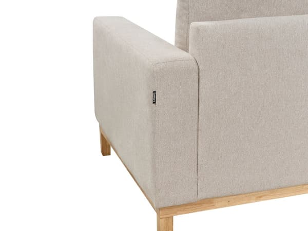 Høyre Hjørnesofa Beige Polstring av Stoff Treben Stilig Design Moderne Stil