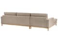 Miniatyrbilde 5 av 11: Høyre Hjørnesofa Taupe Polstring av Stoffet Treben Stilig Design Moderne Stil